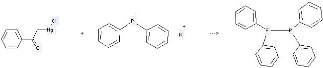 Diphosphine,1,1,2,2-tetraphenyl- can be prepared by (2-Oxo-2-phenylethyl)mercury chloride with Diphenylphosphane; potassium salt.
